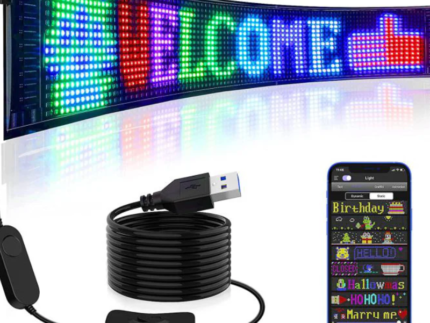 DIY Animation Text And Pattern Matrix Display RGB LED Flexible Screen Panel