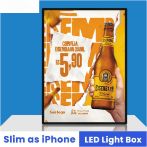 Indoor Use Only - Ultra-Thin LED Light Box Sign for Business Advertising Use